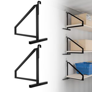 <span class=keywords><strong>Kit</strong></span> JH-Mech (lot de 2) - <span class=keywords><strong>Étagère</strong></span> suspendue à 1 niveau, support universel pour conteneur de transport, support d'<span class=keywords><strong>étagère</strong></span> robuste pour conteneur de transport - Product Image 3