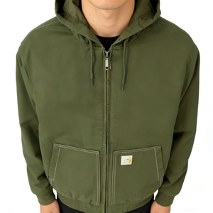 <span class=keywords><strong>Felpa</strong></span> con Cappuccio da Lavoro per Uomo, Spessa in Pile con Zip, Oversize, Calda per l'Inverno, con Tasche, Casual Streetwear con LOGO - Product Image 3