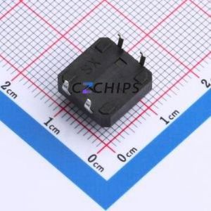 TS015-CBW1FH6.5 Tactile Switch Through hole-4P,12x12mm Switch Single Pole Single Throw Round Button 2.5N Through Hole - Product Image 2