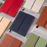 Cuaderno A5 de Cuero PU con Encuadernación Cosida, en Caja de Regalo, Diario Texturizado, Bloc de Notas, en Oferta