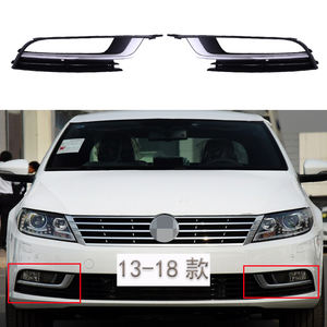 Kits de Carrocería Nuevos para Volkswagen CC 2013-2018 Rejilla Inferior Marco de Faro Antiniebla Red de Ventilación Frontal Red Inferior Central Negro/Plata - Product Image 4