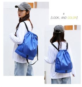 Oem Oxford Waterproof Bag Zipper Pocket Light Bagpack Casual Sports Knapsack <b>Drawstring</b> <b>Backpack</b> Bag - Product Image 6