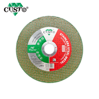 Disque de découpe abrasif CUSTO pour métaux, 4 pouces, OEM, pour acier inoxydable, aluminium, meuleuse d'angle