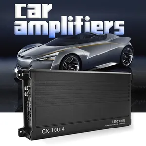 Süper CK-100.4 500w 1000w 1500w 2000w 2500w 4 kanal ab sınıfı araba amplifikatörleri iyi fiyat araba amfi