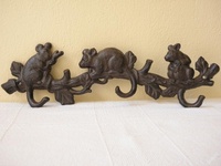 Koala mural mignon en fonte crochets muraux pour animaux porte-clés crochets porte-chapeau porte-manteau figurine Koalas