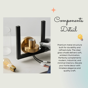 Axis Modern <b>Black</b> Frame LED Wall Sconce Clear Cylinder Glass for <b>Bathroom</b> Vanity <b>Lighting</b> - Product Image 3