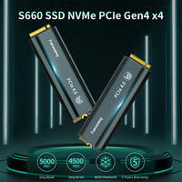 Disques durs SSD internes pour jeux 5000 Mo/s 500 Go 1 To 2 To avec dissipateur thermique M.2 2280 Gen4 NVMe PCIe 4.0 pour console PS5