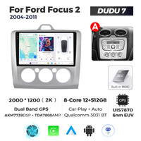MEKEDE DUDU7 Autoradio GPS Navigation Android Auto Écran 2K Lecteur Multimédia pour Ford Focus 2 2004-2011