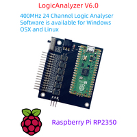 Analyseur logique V6.0 RP2350 Pico 2 - 400MHz Analyseur logique 24 canaux pour l'analyse de circuit-Y18A