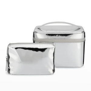 กระเป๋าเครื่องสำอางหนังวีแกนเก็บอุณหภูมิแบบพกพามีซิปกันน้ำกระเป๋าเดินทางขนาดใหญ่หรูหราออกแบบได้ตามต้องการ - Product Image 3