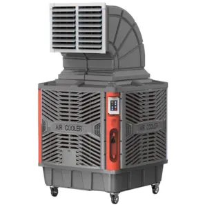 Industrial noiseless water air cooler for factory cooling ventilation system, air cooler machine,cheap evaporative air cooler