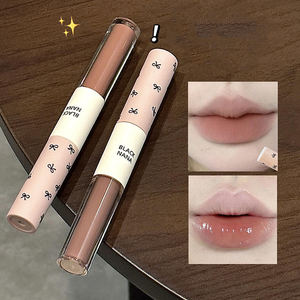 Espejo <span class=keywords><strong>de</strong></span> brillo <span class=keywords><strong>de</strong></span> labios <span class=keywords><strong>de</strong></span> doble cabeza, brillo <span class=keywords><strong>de</strong></span> agua transfronterizo, polvo gris, barro <span class=keywords><strong>de</strong></span> labios, brillo <span class=keywords><strong>de</strong></span> labios, maquillaje <span class=keywords><strong>de</strong></span> luz <span class=keywords><strong>de</strong></span> miel, pigmento desnudo, lápiz labial - Product Image 1