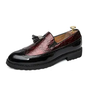 Fashion Men's Office Shoes Casual Shoes Breathable Leather Loafers Driving Moccasin Comfortable Slip On