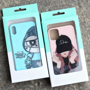 Scatola per Imballaggio di Custodie per Telefoni Personalizzate con Basso MOQ, Economica e alla Moda, con Stampa in Lamina d'Oro e Effetto Svanente - Product Image 1