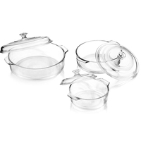 Vidro transparente criativo nórdico, grande tigela de sobremesa tigela de frutas com tampa e alça, utensílios de cozinha