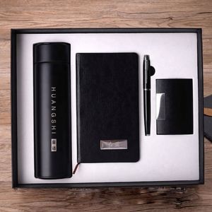 Coffret Cadeau d'Entreprise Haut de Gamme : Carnet A5/A6 en PU Rigide, Bouteille Isotherme, Stylo et Porte-Cartes – Idéal pour Événements Promotionnels - Product Image 4