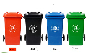 Contenedores de Basura de Plástico Ecológicos de 32 Galones, 75L, 120L, 240L, Color Beige, con Ruedas para Reciclaje - Product Image 5