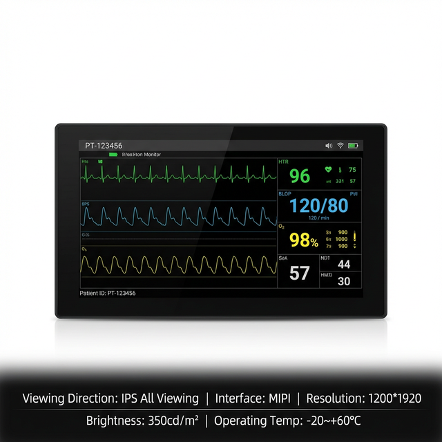 TMK 8.0 Inch TFT LCD Module 1200x1920 MIPI Touch Display GT9271 High Resolution AF Coating Embedded Built-in Driver IC Medical