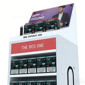 Expositor de Cigarrillos de Madera Personalizado con Ranuras y Almacenamiento para Productos, para Tiendas de Tabaco y Exhibición POP - Product Image 6