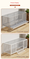 Cage à poussins d'un jour de haute qualité avec cadre en fer galvanisé classique, emballée en boîte, conception anti-rongeurs, collecte des œufs