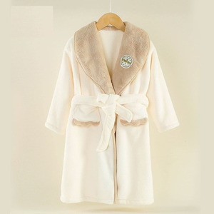 Pyjama en polaire corail pour enfants, tissé, écologique, absorbant, à séchage rapide, <span class=keywords><strong>peignoir</strong></span> chaud pour garçons et filles, une pièce - Product Image 4