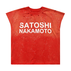 Camiseta sin mangas vintage desgastada <span class=keywords><strong>de</strong></span> algodón lavado, estilo streetwear, con estampado <span class=keywords><strong>de</strong></span> goma, oversize, personalizada, al por mayor, con puntos teñidos por pulverización - Product Image 3