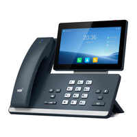 Téléphone IP SIP-T58W Pro Wi-Fi, mural capacitif, gris classique, filaire et sans fil