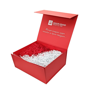 Custom Recyclable Cardboard Packing Folding Gift Box Magnetic <b>Paper</b> Box Packaging With Raffia - Product Image 1