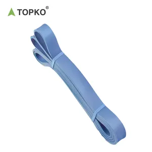 TOPKO Stock High Quality Latex Yoga Stretching Tension Band Ring Resistance Band