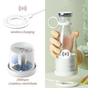 Licuadora Eléctrica Portátil para Frutas, Botella para Smoothies, 350 ml, Carga Inalámbrica, Exprimidor de Jugos Frescos, Mini Licuadora Portátil - Product Image 5