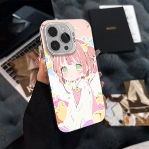 Dibujos animados Anime Girl IPhone16Promax Funda para teléfono móvil Todo incluido Nueva moda con electrochapado Artesanía especial - Product Image 4