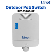 Commutateur PoE géré HiNet 8 ports Gigabit, étanche pour extérieur, Ethernet L2, 2x 1G SFP Fiber Uplink, IEEE802.3af/at 86W 20Gbps LACP