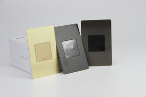 Échantillons Gratuits Prix Usine Carte Métallique de Luxe en Acier Inoxydable Poli avec Logo et NFC Gravé pour Carte de Visite Professionnelle - Product Image 2