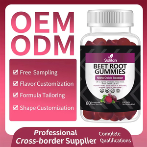 Củ cải đường gốc Gummies 60 đếm Vegan Non-GMO mềm nhai Tart Cherry chiết xuất Blackcurrant Blackcurrant củ cải đường bột cho người lớn - Product Image 5