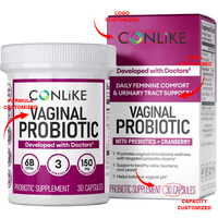 Probiotique OEM pour femmes adultes, 50 millions d'UFC, 6 souches diverses, soutien immunitaire, gestion de l'énergie, santé digestive, 30 capsules