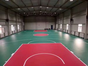 Revêtement de sol sportif, spécialement conçu pour les terrains de basket d'intérieur, d'une épaisseur de 4.5/6.0/8.0mm et personnalisable - Product Image 5