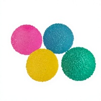 Balle anti-stress souple et brillante rose Sakura 4-6cm, style cube et herbe, transparente, à l'huile de coco et au maltose, faite à la main
