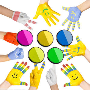 Juegos de Pintura Facial y Corporal de Arcoíris para Niños, Maquillaje, Mezcla de Colores, Pintura Facial de Gran Capacidad en Pastel Dividido - Product Image 1