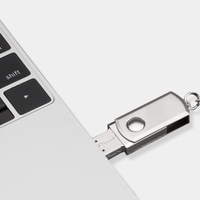 Cadeaux d'affaires promotionnels étanches Porte-clés en métal coloré personnalisé Lecteurs flash de disque U Clé USB