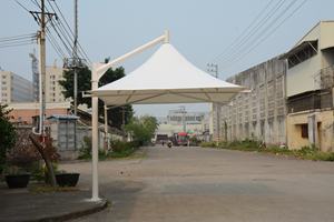 Parasol de mobilier, parasol de piscine, parasol hexagonal en membrane - Product Image 2