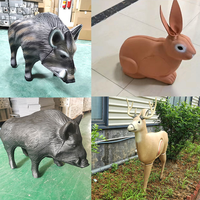Cible de tir à l'arc en mousse PU 3D imperméable, conception de cœur de tir pour l'entraînement en plein air, fixée au sol pour l'entraînement à la chasse, marque