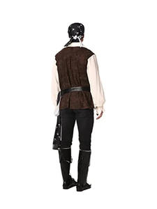 Costume <span class=keywords><strong>de</strong></span> pirate unisexe pour Halloween, avec chapeau, pantalon et haut, pour spectacle <span class=keywords><strong>de</strong></span> carnaval, performance sur scène, fête <span class=keywords><strong>de</strong></span> Noël - Product Image 3