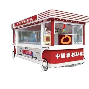 Camion de restauration à quatre roues avec corps en acier inoxydable, friteuse intégrée, alimentation intégrée, utilisation en extérieur, montage facile, nettoyage facile - Product Image 5