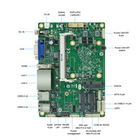 3.5 "industriel Mini PC Carte Mère Carte Mère Unique Double NIC 6 * COM 8 * USB Soutien WiFi BT VGA H-D 4G Carte SIM LTE
