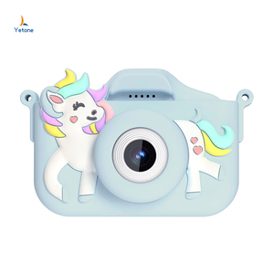 3D Phim Hoạt Hình Máy Ảnh Kép Trẻ Em ABS Trường Hợp Máy Ảnh Kỹ Thuật Số Động Vật Unicorn In Mini Trẻ Em Của Hình Ảnh Chụp Video Microsd Lọc - Product Image 2