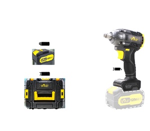 300N.M Yellow High <b>Power</b> Screw Drivers Cordless Impact Drill Brushless Torque Screwdriver With De-walt Original Battery - Product Image 1