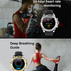 ساعة ذكية للرجال، ساعة ذكية أنيقة تعمل بالبلوتوث مع مراقب لمعدل ضربات القلب وتتبع صحة النوم، عمر بطارية طويل - Product Image 6