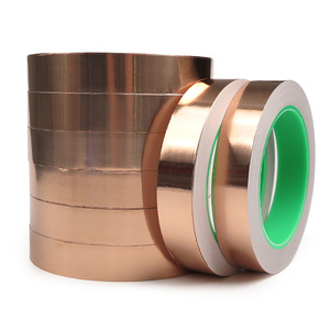 Ruban adhésif en feuille de cuivre, barrière électrique contre les limaces et les escargots, signalisation électrostatique, blindage EMI, résistant à la chaleur 120C, ruban d'avertissement 50m - Product Image 1
