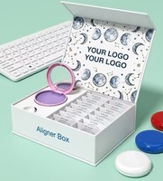 Boîtes d'emballage multifonctionnelles personnalisées en carton pour aligneurs dentaires transparents