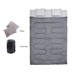 Saco <span class=keywords><strong>de</strong></span> <span class=keywords><strong>Dormir</strong></span> Doble <span class=keywords><strong>para</strong></span> Acampar con 2 Almohadas, <span class=keywords><strong>para</strong></span> Clima Frío, 4 Estaciones, Tipo Híbrido, Ligero, <span class=keywords><strong>para</strong></span> 2 <span class=keywords><strong>Personas</strong></span>, Uso en Exteriores - Product Image 3